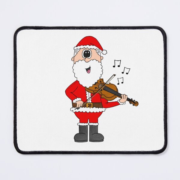 Item preview, Santa Playing Violin, Christmas Violinist Musician Music Teacher designed and sold by doodlerob.