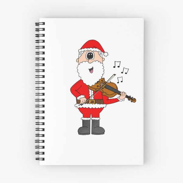 Item preview, Santa Playing Violin, Christmas Violinist Musician Music Teacher designed and sold by doodlerob.