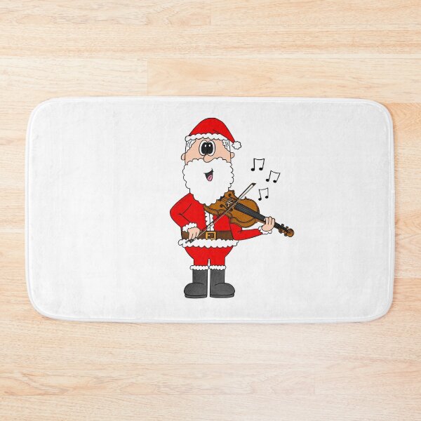 Item preview, Santa Playing Violin, Christmas Violinist Musician Music Teacher designed and sold by doodlerob.