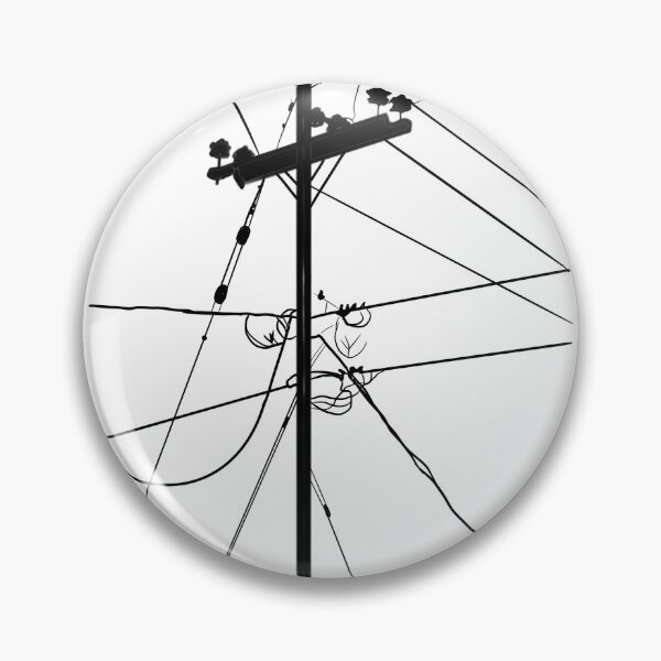 Item preview, Stay Grounded Minimalist Power Pole Aesthetic – Electric Utility Pole Vintage Urban T-Shirt Design designed and sold by Evv_u.