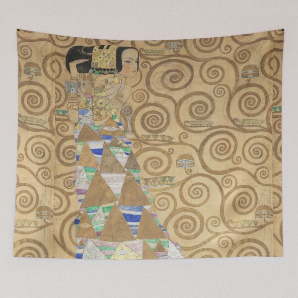 Item preview, Expectation – Gustav Klimt Art Nouveau Gold Pattern Print designed and sold by BuckaBaby.