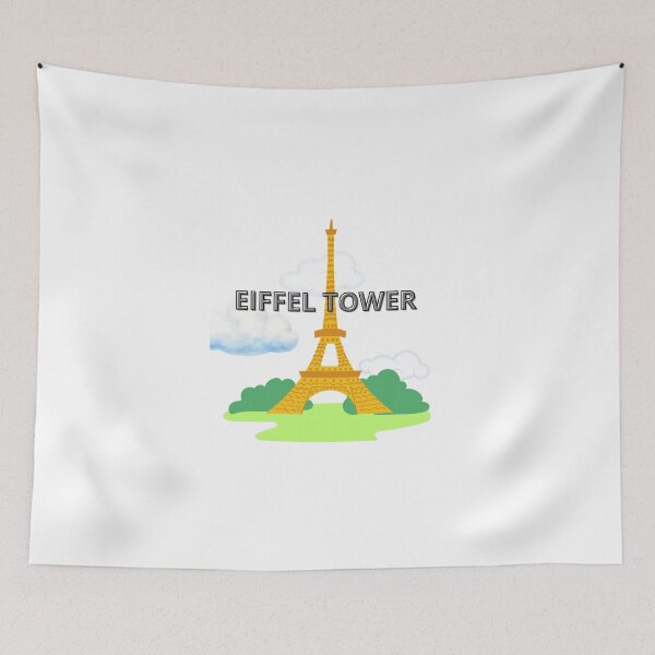 Item preview, Eiffel Tower Cute Travel Illustration | Paris France Landmark Art designed and sold by ElartedeNoel.