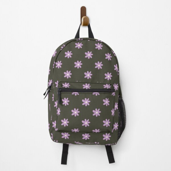 Item preview, Purple Daisy Pattern | Minimalist Lavender Floral Print | Dark Olive Green and Lilac Wildflowers Design | Soft Pastel Daisy Flower Pattern | Boho Flower Garden Illustration designed and sold by VivaFy.