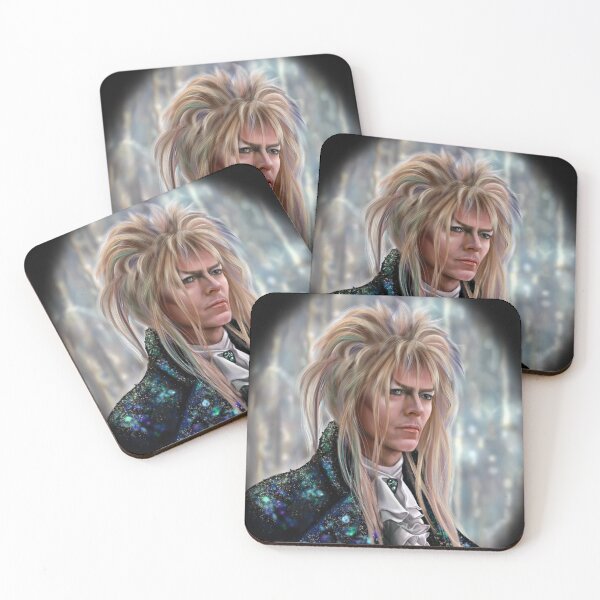 Item preview, The Goblin King Jareth from the movie Labyrinth, shown in his masquerade jacket with a black border around the edges designed and sold by Jessica Tobias.