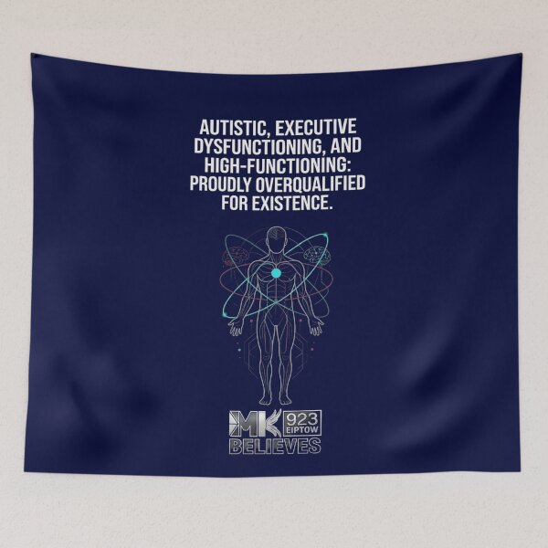 Item preview, Autistic executive dysfunction high functioning overqualified t-shirt hoodie funny neurodivergent professional gift idea designed and sold by EIPTOW.