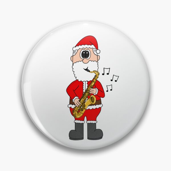 Item preview, Santa Playing Saxophone, Christmas Saxophonist Musician Music Teacher designed and sold by doodlerob.