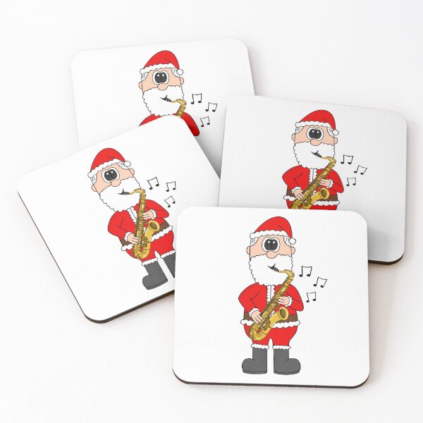 Item preview, Santa Playing Saxophone, Christmas Saxophonist Musician Music Teacher designed and sold by doodlerob.