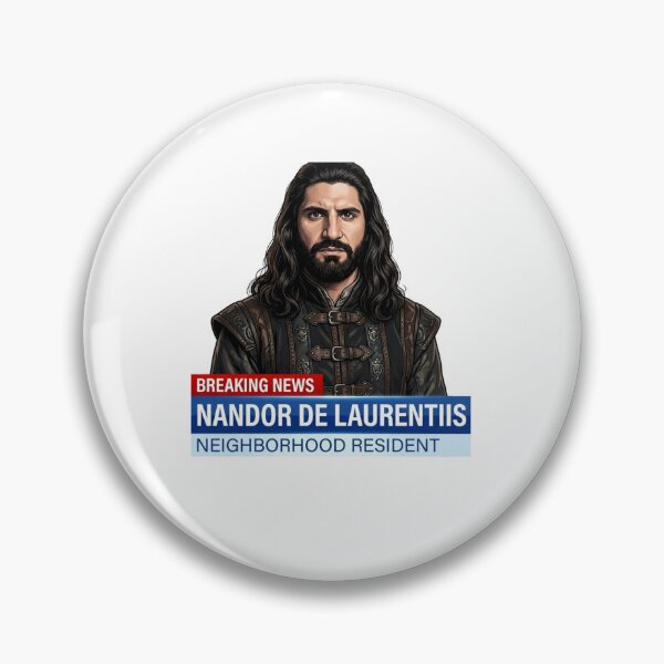 Item preview, Nandor De Laurentiis Breaking News Meme TV Character Fan designed and sold by raedattia.