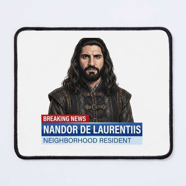Item preview, Nandor De Laurentiis Breaking News Meme TV Character Fan designed and sold by raedattia.