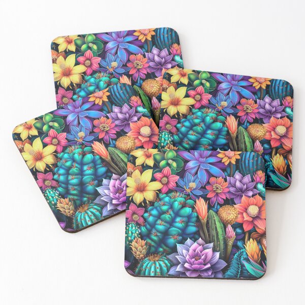 Item preview, Succulent Fantasy Garden In Blue, Purple, And Yellow  designed and sold by DEC02.