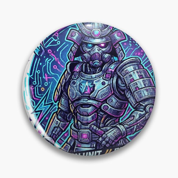 Item preview, Quantum Ronin Sentinel | Neon Cyber Samurai Sci-Fi Artwork designed and sold by cannsuh.
