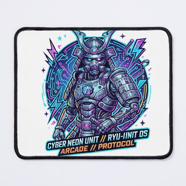 Item preview, Quantum Ronin Sentinel | Neon Cyber Samurai Sci-Fi Artwork designed and sold by cannsuh.