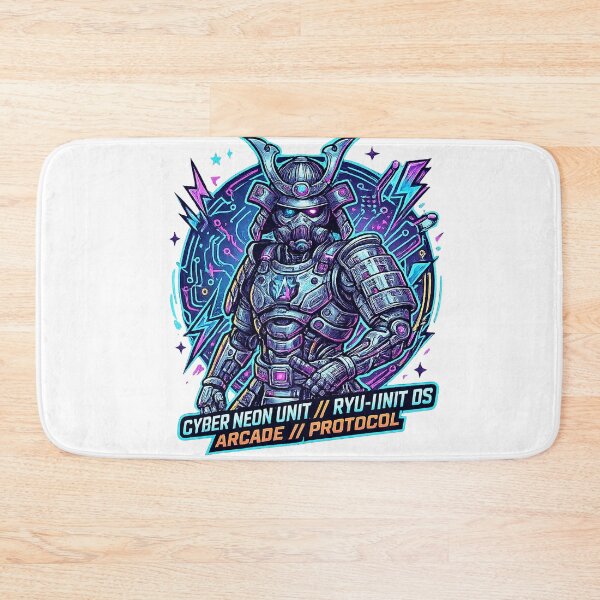 Item preview, Quantum Ronin Sentinel | Neon Cyber Samurai Sci-Fi Artwork designed and sold by cannsuh.