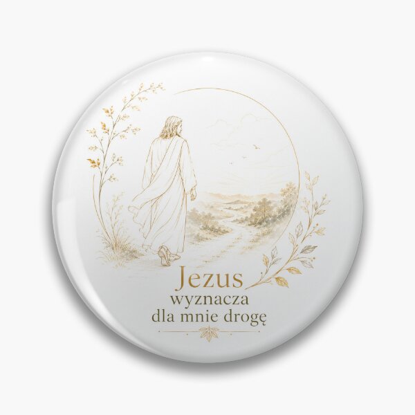 Item preview, Jezus prowadzi moją drogę – inspirująca chrześcijańska sztuka liniowa designed and sold by Niespodzianki.