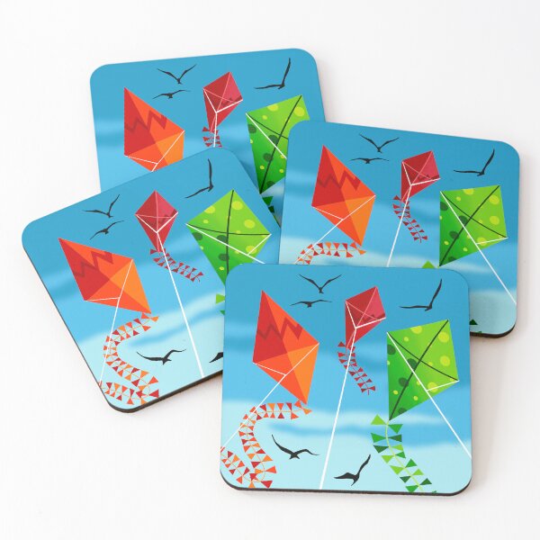 Item preview, Colourful Kites Soaring into Blue Sky designed and sold by Andrew  Hitchen.