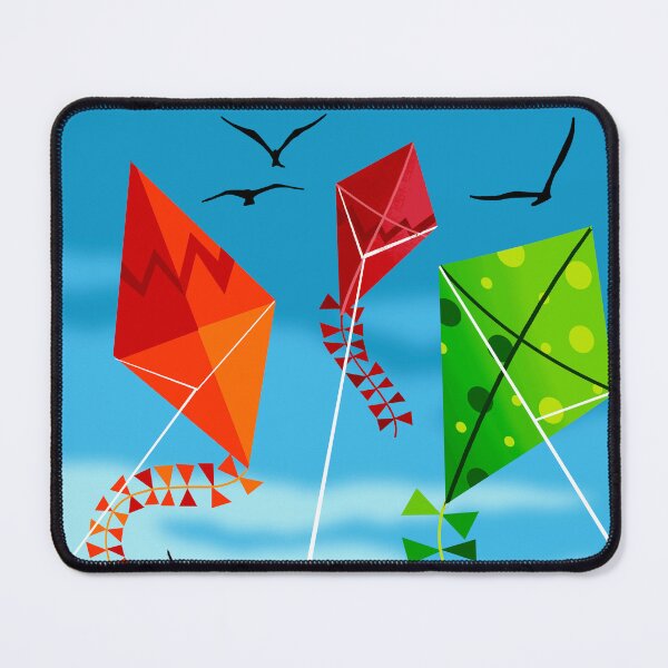 Item preview, Colourful Kites Soaring into Blue Sky designed and sold by Andrew Hitchen.