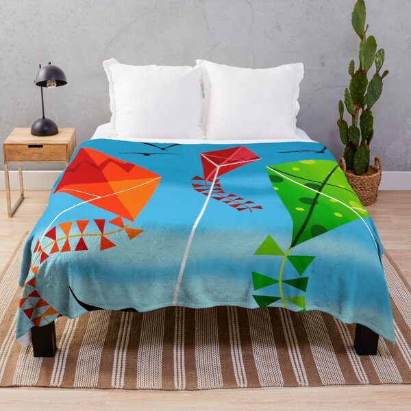 Item preview, Colourful Kites Soaring into Blue Sky designed and sold by Andrew Hitchen.