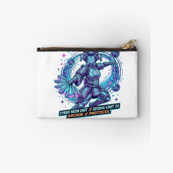 Item preview, Neon Kunoichi Automaton | Cyber Fan Dancer Synthwave Artwork designed and sold by cannsuh.