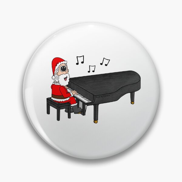 Item preview, Santa Playing Grand Piano, Christmas Pianist Music Teacher designed and sold by doodlerob.