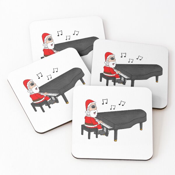 Item preview, Santa Playing Grand Piano, Christmas Pianist Music Teacher designed and sold by doodlerob.