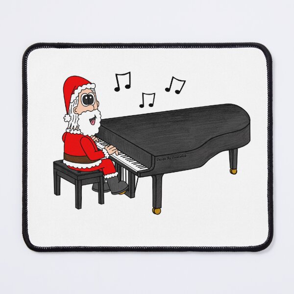 Item preview, Santa Playing Grand Piano, Christmas Pianist Music Teacher designed and sold by doodlerob.
