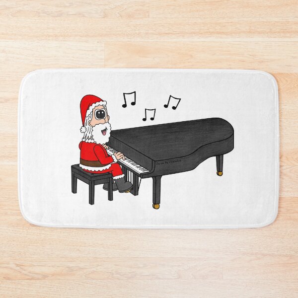 Item preview, Santa Playing Grand Piano, Christmas Pianist Music Teacher designed and sold by doodlerob.