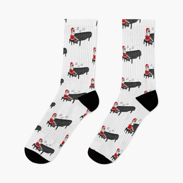 Item preview, Santa Playing Grand Piano, Christmas Pianist Music Teacher designed and sold by doodlerob.