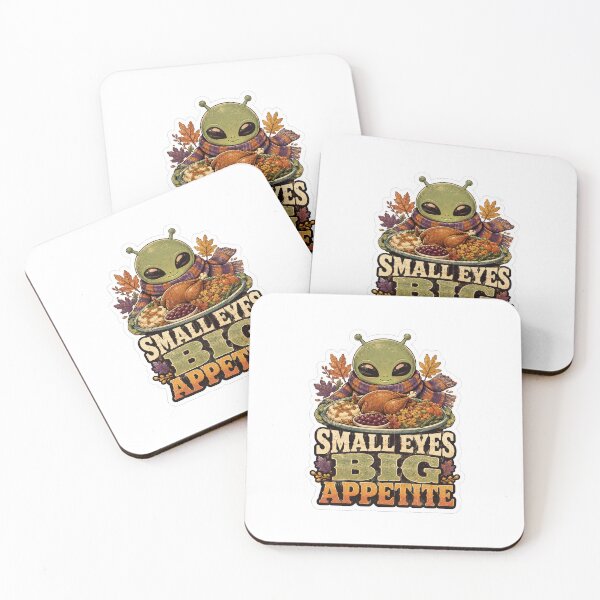 Item preview, Small Eyes Big Appetite Thanksgiving Alien Feast designed and sold by ColeLaniTrading.