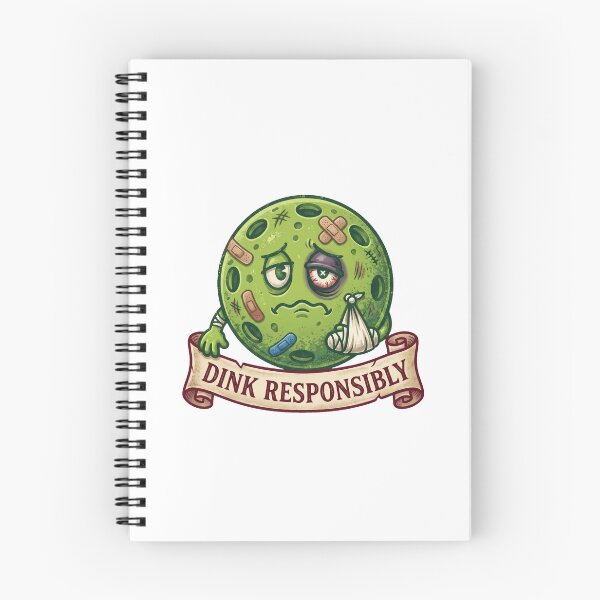 Item preview, Dink Responsibly Funny Injured Pickleball Mascot designed and sold by randaper.