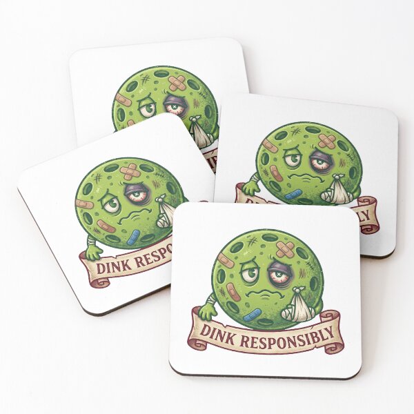 Item preview, Dink Responsibly Funny Injured Pickleball Mascot designed and sold by randaper.