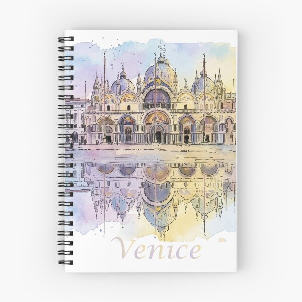 Item preview, Venice Italy St Mark's Basilica Watercolor Art designed and sold by NareArt.