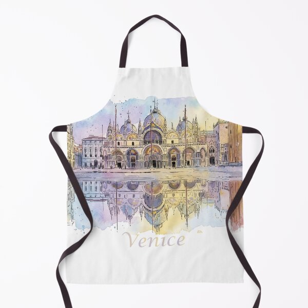 Item preview, Venice Italy St Mark's Basilica Watercolor Art designed and sold by NareArt.