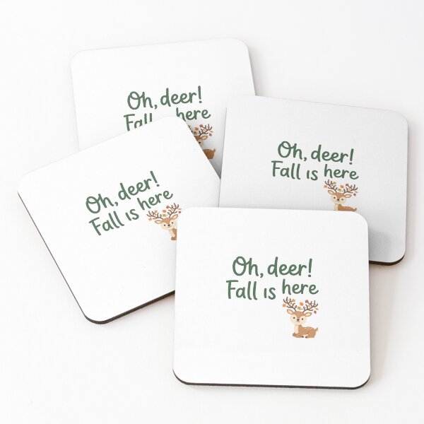 Item preview, Oh Deer Fall is Here Funny Autumn Deer Tee designed and sold by 7Four1 Designs.