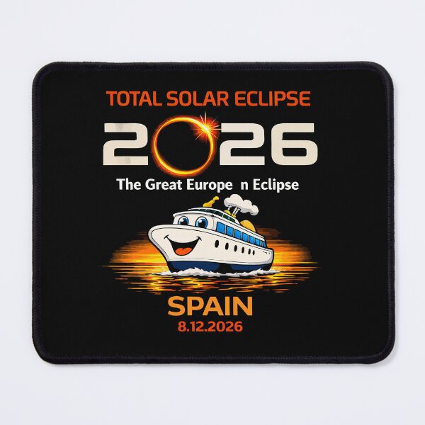 Item preview, Total Eclipse At Sea Spain 08.12.2026 - Cruise Ship Totality Art designed and sold by DreamPup.