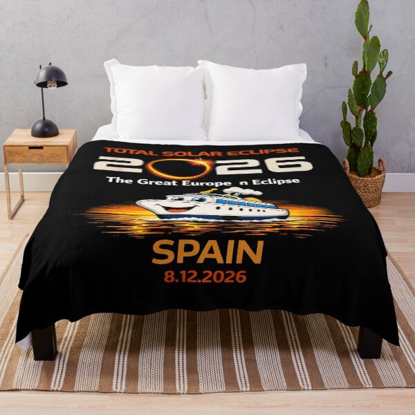 Item preview, Total Eclipse At Sea Spain 08.12.2026 - Cruise Ship Totality Art designed and sold by DreamPup.