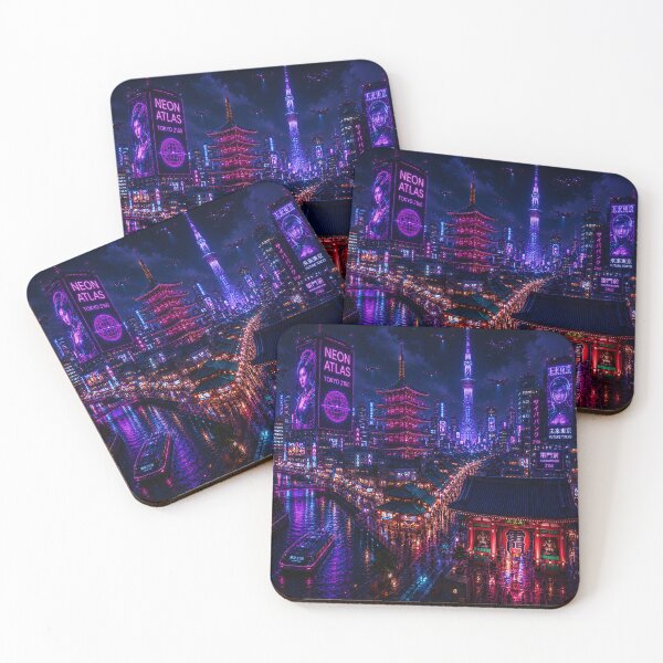 Item preview,  Tokyo 2150 | Neon Cyberpunk Skyline | Futuristic Japan designed and sold by NSAstore.