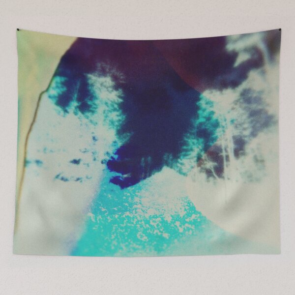 Item preview, Abstract Blue Fire Texture – Fluid Ink Art Print designed and sold by BuckaBaby.
