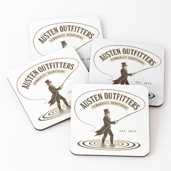 Item preview, Austen Outfitters Vintage Fly Fishing Pride and Prejudice designed and sold by WholeLifePress.