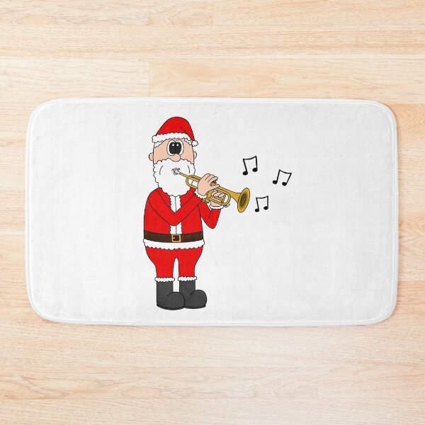 Item preview, Santa Playing Trumpet, Christmas Trumpeter Brass Musician designed and sold by doodlerob.