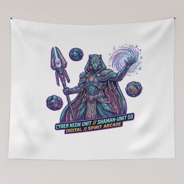 Item preview, Astral Jackal Shaman | Cosmic Spirit Tech Mage Artwork designed and sold by cannsuh.