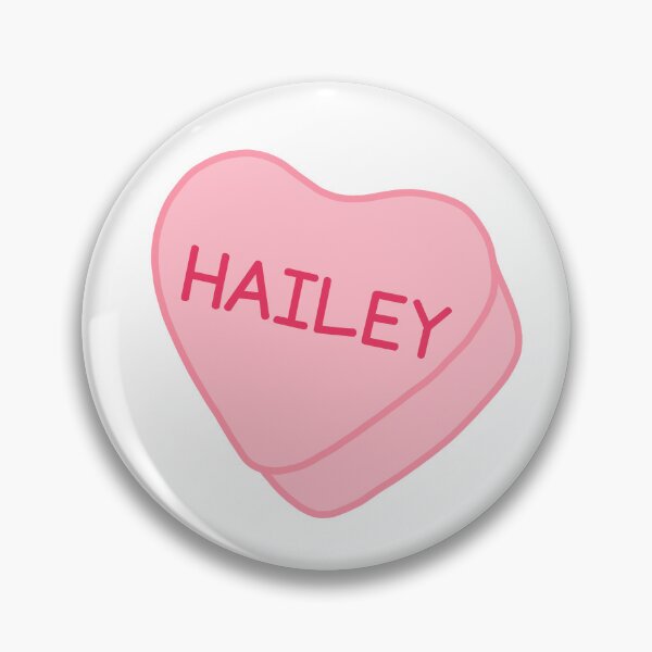 Item preview, Hailey Name Pink Candy Heart Sweet Heart Cute designed and sold by SlimyFish.