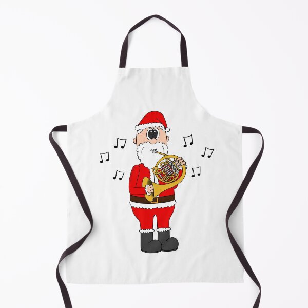 Item preview, Santa Playing French Horn, Christmas Hornist Brass Musician designed and sold by doodlerob.