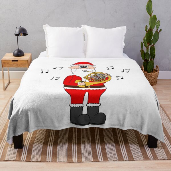 Item preview, Santa Playing French Horn, Christmas Hornist Brass Musician designed and sold by doodlerob.