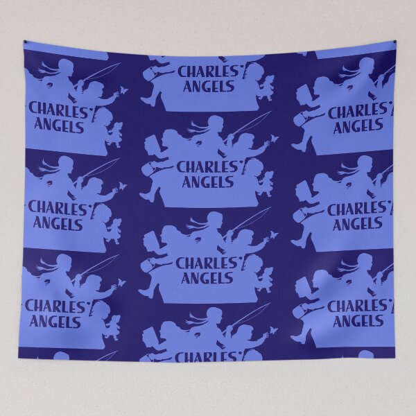 Item preview, Charles' Angels 70s logo - Light Blue designed and sold by Eric's Emporium.