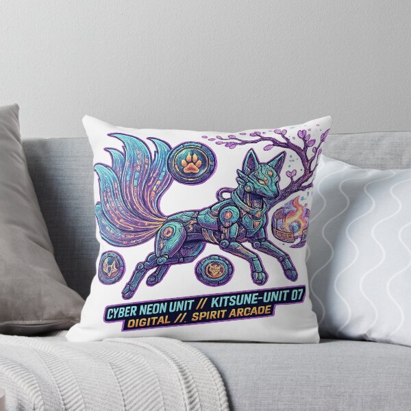 Item preview, Celestial Cyber Kitsune | Neon Spirit Fox Fantasy Artwork designed and sold by cannsuh.