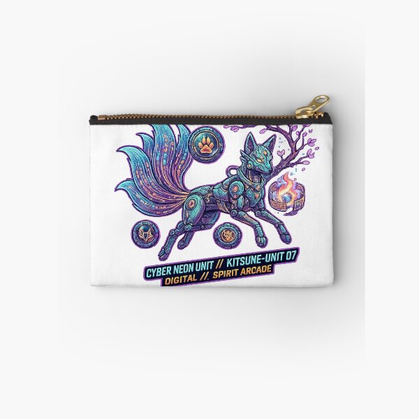 Item preview, Celestial Cyber Kitsune | Neon Spirit Fox Fantasy Artwork designed and sold by cannsuh.