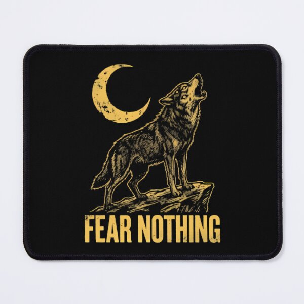 Item preview, Howling Wolf Fear Nothing Moon designed and sold by Linework Studio.