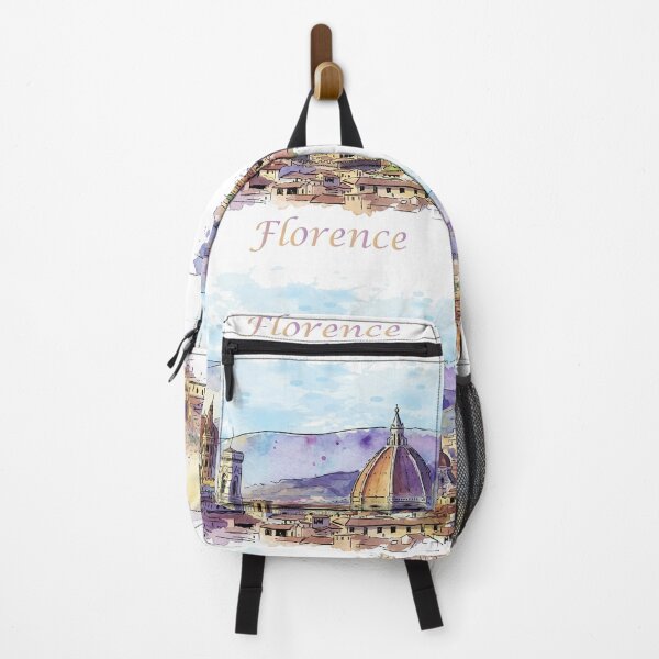 Item preview, Florence Italy Watercolor Duomo Skyline Art designed and sold by NareArt.