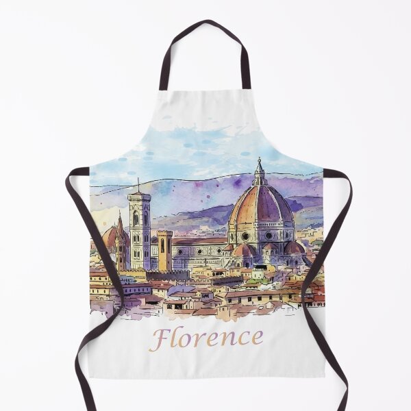 Artikelvorschau, Florenz, Italien – Aquarellkunst: Dom-Skyline entworfen und verkauft von NareArt.