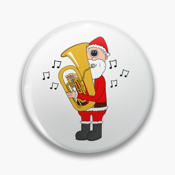 Item preview, Santa Playing Tuba, Christmas Tubaist Brass Musician designed and sold by doodlerob.